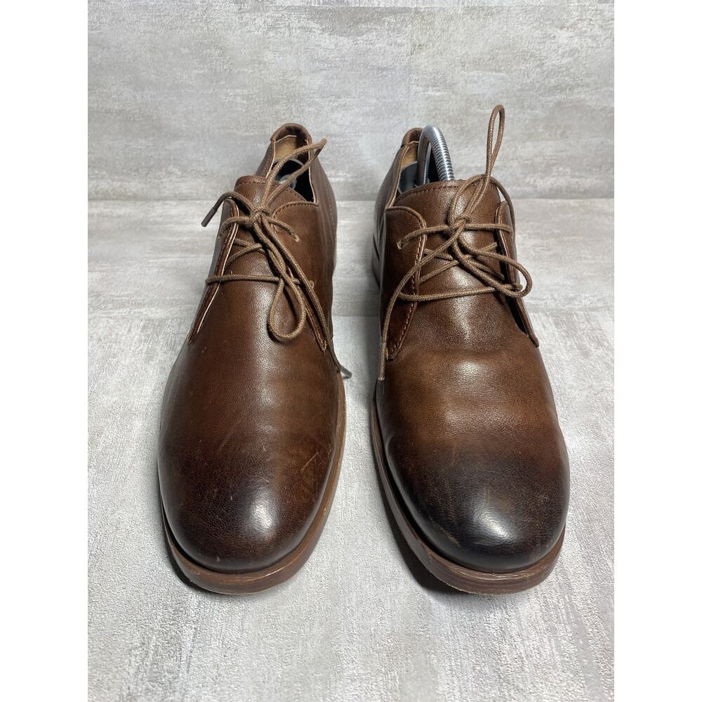 Fossil Shoes Mens Size 9 Brown Leather Derby Lace Up Dress Classic Oxford Formal